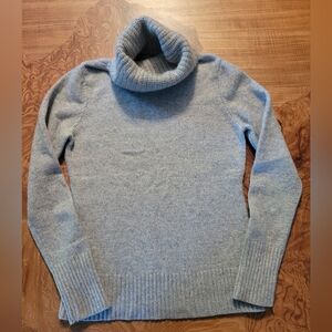 Ann Taylor 100% Cashmere Gray Turtleneck Sweater | Size Small | Soft Luxe Knit